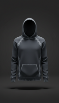 Frost-Accented Minimalist Hoodie