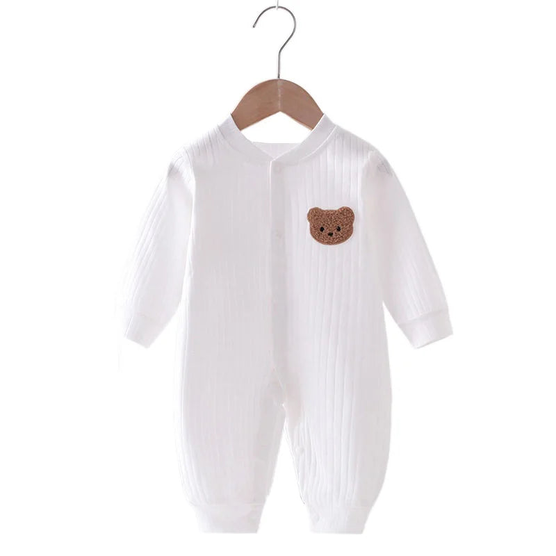Barboteuse Bébé Ourson – Coton Automne