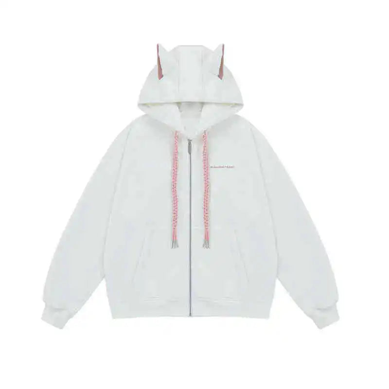 American Doberman Hoodie Men's Trendy Street Hiphop Coat Autumn Rascal Handsome Zipper Cardigan Loose Hip Hop Unisex Coat