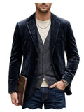 Blazer Homme Velours Côtelé – Coupe Slim