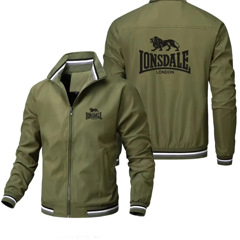 Veste Homme Coupe-Vent Zippée Style Streetwear - Automne/Hiver