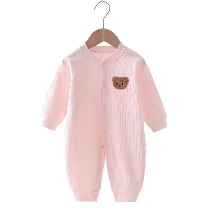 Barboteuse Bébé Ourson – Coton Automne