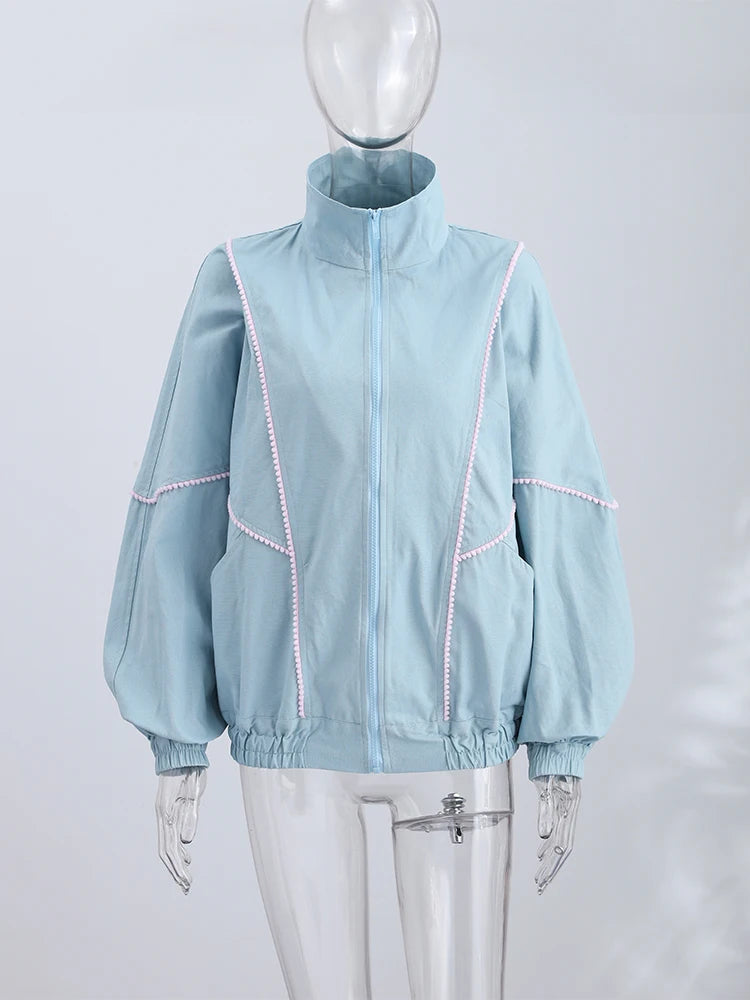 Veste en Jean Femme Bicolore – Zippée