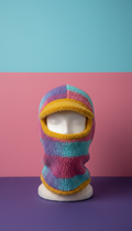 Fuzzy Balaclava With Brim