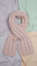 Hand-Knitted Textured Scarf